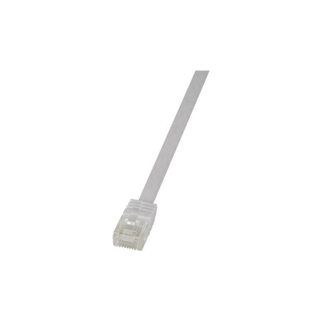 LogiLink SlimLine CAT 6 UTP 3m Patch Cable - High-Speed, Reliable Connectivity in White - Perfect for Home & Office!